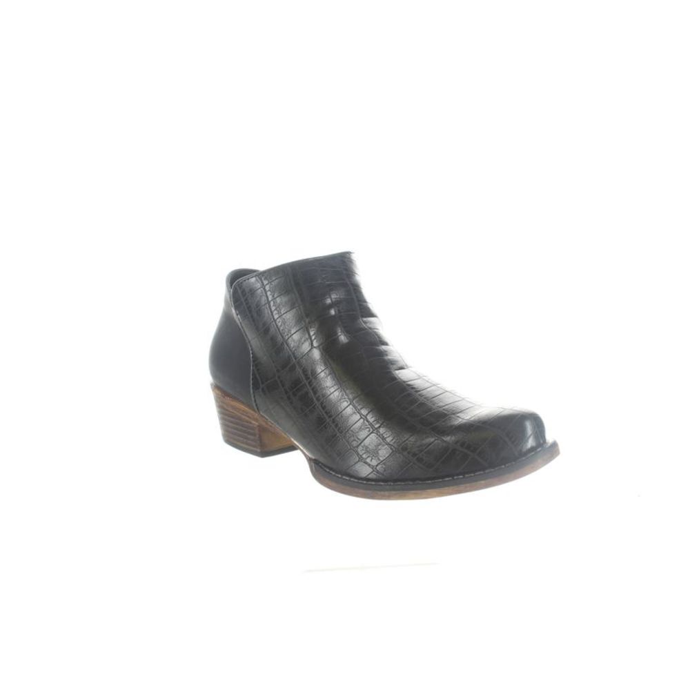 Roper Womens Sofia Caiman Black Booties Size 7 Medium (B, M)